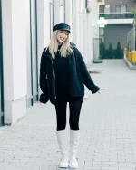 Silvira bézs női csizma