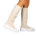 Silvira bézs női csizma