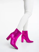 Natasza fukszia, női csizma, ökológiai bőrből