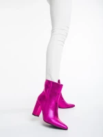 Natasza fukszia, női csizma, ökológiai bőrből