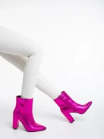 Natasza fukszia, női csizma, ökológiai bőrből