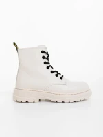 Tarsia bézs női bakancs ökológiai bőrből