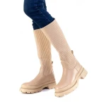 Breda bézs női csizma