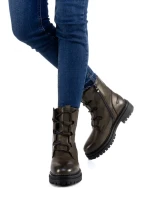 Biela zöld női bakancs