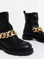 Yelena fekete női bakancs ökológiai bőrből