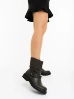 Arcadia zöld női bakancs ökológiai bőrből és szintetikus anyagból