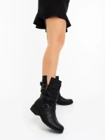 Abina fekete női bakancs ökológiai bőrből