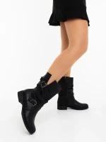 Abina fekete női bakancs ökológiai bőrből