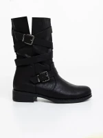 Abina fekete női bakancs ökológiai bőrből