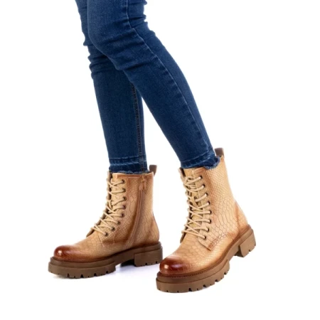 Amina bézs női bakancs