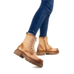 Amina bézs női bakancs