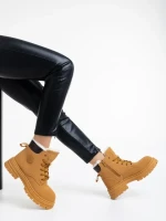 Kandi tevebarna, női bakancs, ökológiai bőrből