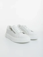 Aslan fehér férfi sportcipő ökológiai bőrből