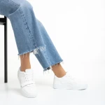 Sonal fehér női sportcipő, műbőrből készült