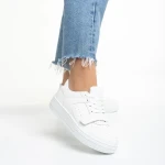 Sonal fehér női sportcipő, műbőrből készült