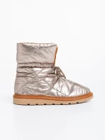 Zurine pezsgő színű, női csizma, textil anyagból