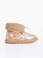 Louella  pezsgő színű, női csizma, textil anyagból