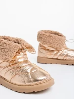 Louella  pezsgő színű, női csizma, textil anyagból