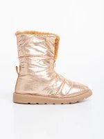 Tayte pezsgő színű , női csizma, textil anyagból