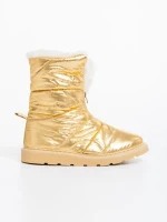 Tayte arany színű, női csizma, textil anyagból
