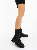 Tempera fekete női bakancs ökológiai bőrből