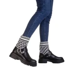 Dernia fekete és fehér női csizma