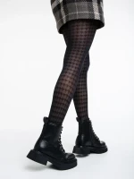 Hanieh fekete, női bakancs,  ökológiai bőrből