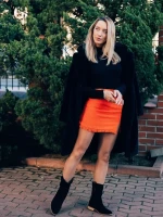 Ladonna fekete női csizma textil anyagból