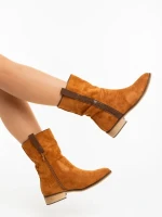 Ladonna tevebarna női csizma textil anyagból