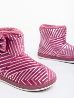 Shanika rózsaszín, női papucs, textil anyagból
