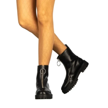 Dimeca fekete női bokacsizma