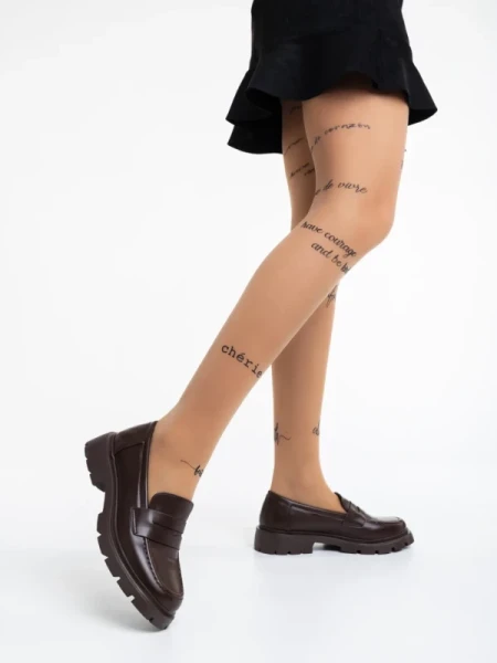 Dorrin barna, női félcipő,  ökológiai bőrből