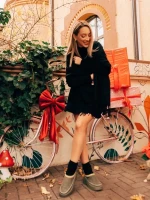 Zafira zöld női papucs textil anyagból