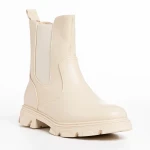 Vashti bézs női csizma, műbőrből készült