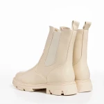 Vashti bézs női csizma, műbőrből készült