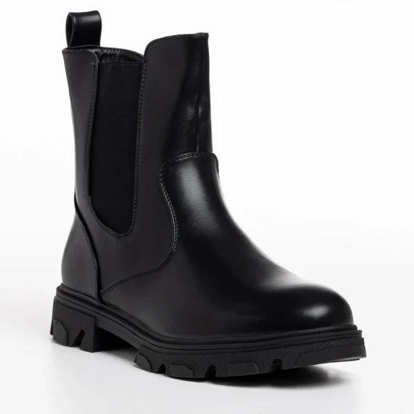 Vashti fekete női csizma, műbőrből készült