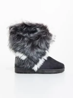 Vestigia szürke női csizma textil anyagból