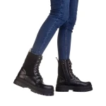 Kima fekete női bakancs