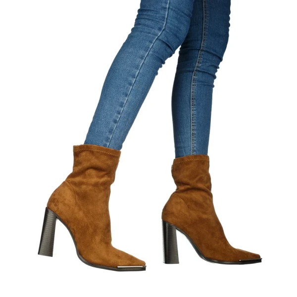 Női bokacsizma Camina camel