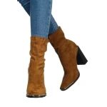 Női bokacsizma Camina camel