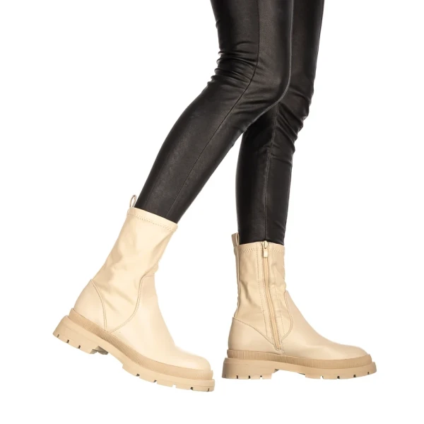 Sorma bézs női csizma