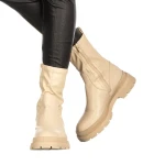 Sorma bézs női csizma