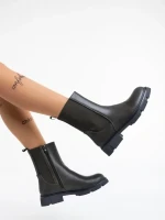 Cathryn zöld, női csizma, ökológiai bőrből