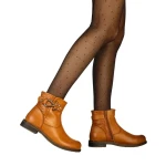 Synia camel női bokacsizma