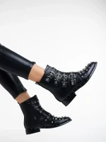 Susanita fekete ökológiai bőr női csizma