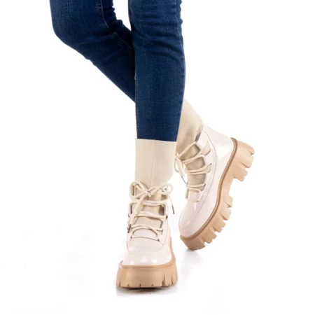 Yuva bézs női csizma