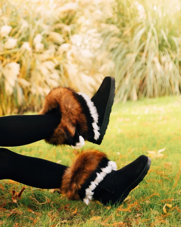 Lasena fekete női csizma