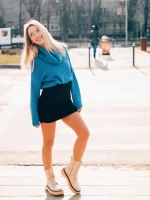 Nunzia bézs, női csizma, ökológiai bőrből
