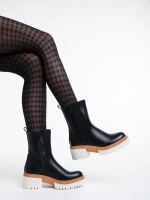 Chichi fekete, női csizma, ökológiai bőrből