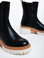 Chichi fekete, női csizma, ökológiai bőrből